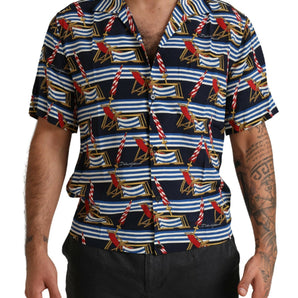 Dolce & Gabbana Elegant Multicolor Silk Casual Shirt