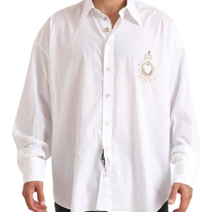 Dolce &amp; Gabbana Elegant White Cotton Formal Shirt