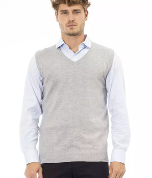 Alpha Studio Gray Viscose Men's Jacket