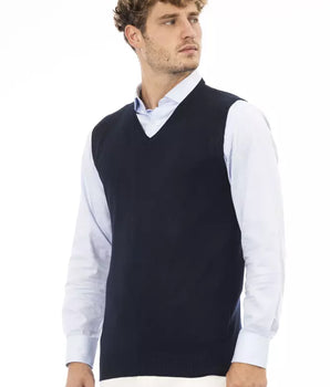 Alpha Studio Blue Viscose Men's Jacket