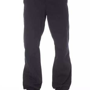 Alpha Studio Blue Cotton Men Pant