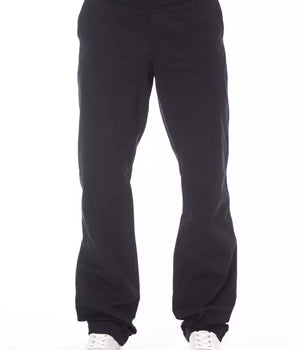 Alpha Studio Blue Cotton Men Pant