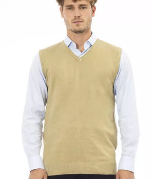 Alpha Studio Beige Viscose Men Jacket