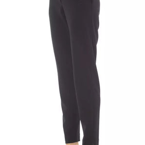 Alpha Studio Black Polyester Women Pant