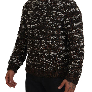 Dolce &amp; Gabbana Elegant Bronze Knit Pullover Sweater