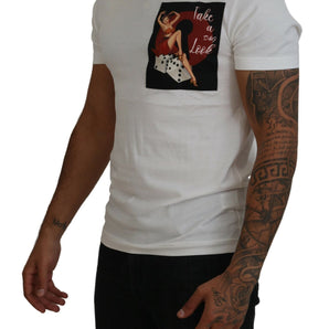 Dolce & Gabbana Elegant White Crewneck Cotton T-Shirt