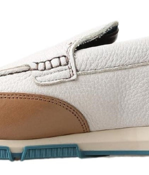 Dolce &amp; Gabbana White Leather Loafers Loafers Shoes