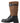 Dolce &amp; Gabbana Black Leather Brown Shearling Boots