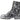 Dolce & Gabbana Chic Black Lace-Up Boots with Gray White Fade