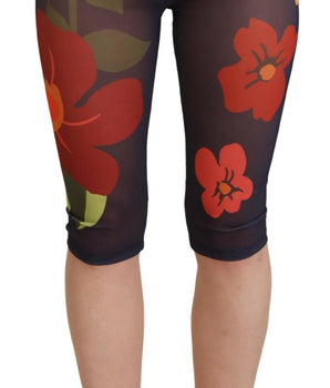 Dolce &amp; Gabbana Leggings elegantes de cintura alta con estampado floral