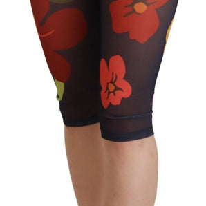 Dolce &amp; Gabbana Leggings elegantes de cintura alta con estampado floral