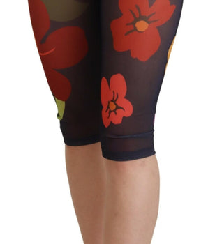 Dolce &amp; Gabbana Leggings elegantes de cintura alta con estampado floral
