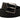 Dolce & Gabbana Black Calf Leather Logo Engraved Metal Buckle Belt
