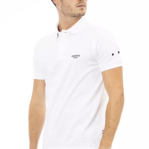 Baldinini Trend Black Cotton Men Polo