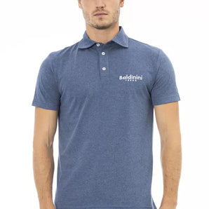 Baldinini Trend Blue Cotton Men Polo