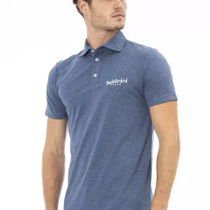 Baldinini Trend Blue Cotton Men Polo