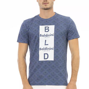 Baldinini Trend Blue Cotton Men T-Shirt