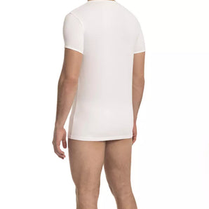 Cavalli Class White Cotton Men T-Shirt