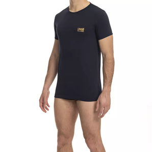 Cavalli Class Blue Cotton Men T-Shirt