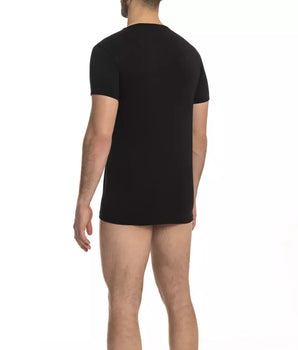 Cavalli Class Black Cotton T-Shirt
