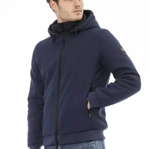 Baldinini Trend Blue Polyester Men Jacket