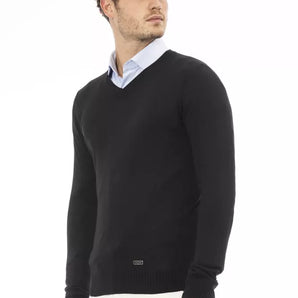 Baldinini Trend Black Modal Men Sweater