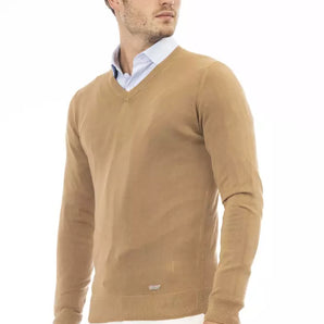 Baldinini Trend Beige Modal Men Sweater