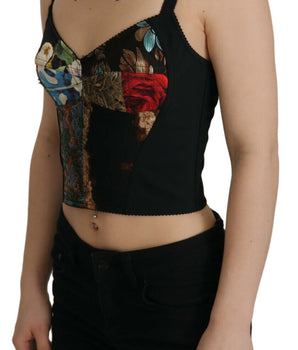Dolce &amp; Gabbana Blusa elegante con corsé floral