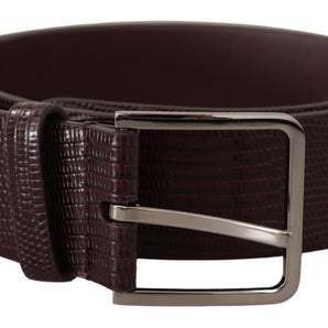 Dolce & Gabbana Elegant Dark Brown Leather Belt