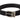 Dolce & Gabbana Black Calf Canvas Silver Tone Logo Metal Belt