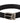 Dolce &amp; Gabbana Black Calf Canvas Silver Tone Logo Metal Belt