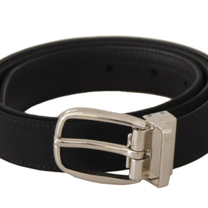 Dolce &amp; Gabbana Elegant Engraved Buckle Leather Belt