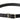 Dolce & Gabbana Black Canvas Leather Silver Logo Metal Buckle Belt
