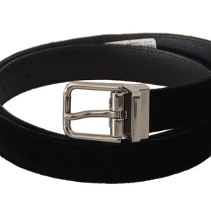 Dolce & Gabbana Elegant Velvet Designer Belt