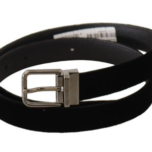 Dolce &amp; Gabbana Elegant Velvet Designer Belt