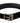 Dolce &amp; Gabbana Black Classic Velvet Logo Engraved Metal Buckle Belt