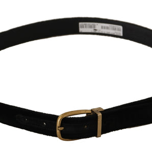 Dolce &amp; Gabbana Chic Velvet Elegance Belt