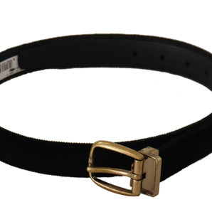 Dolce &amp; Gabbana Chic Velvet Elegance Belt