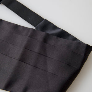 Dolce &amp; Gabbana Elegant Black Silk Cummerbund