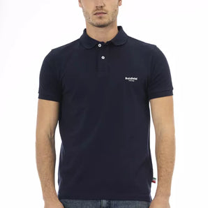 Baldinini Trend Blue Cotton Men Polo