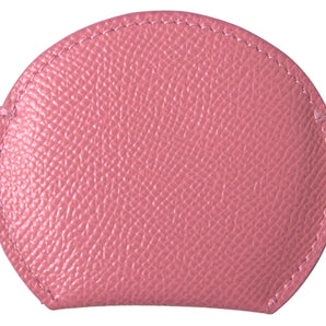 Dolce & Gabbana Elegant Pink Leather Mirror Holder