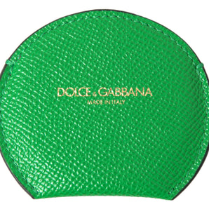 Dolce &amp; Gabbana Elegant Calfskin Leather Mirror Holder