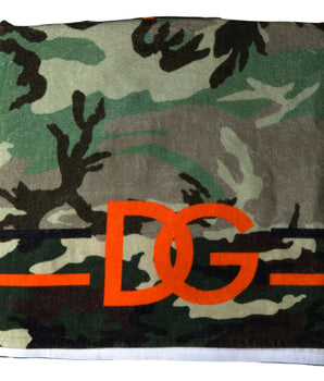 Dolce & Gabbana Multicolor Printed Cotton Wrap Shawl Scarf