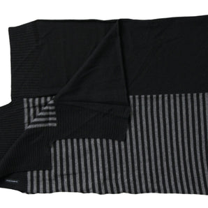 Dolce &amp; Gabbana Elegant Striped Wool Blend Men's Scarf