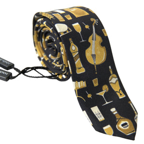 Dolce &amp; Gabbana Exclusive Silk Tie with Musical Print