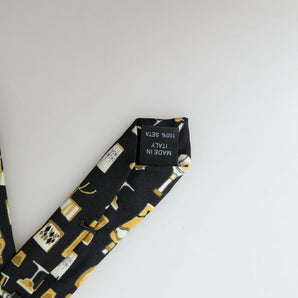 Dolce &amp; Gabbana Exclusive Silk Tie with Musical Print