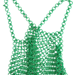 Dolce &amp; Gabbana Emerald Halter Cropped Tank Top