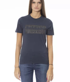Baldinini Trend Blue Cotton Women T-Shirt
