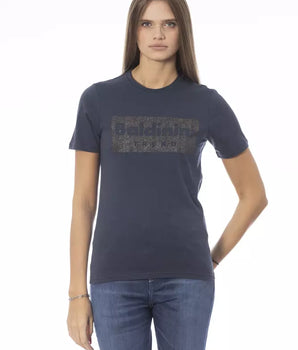 Baldinini Trend Blue Cotton Women T-Shirt