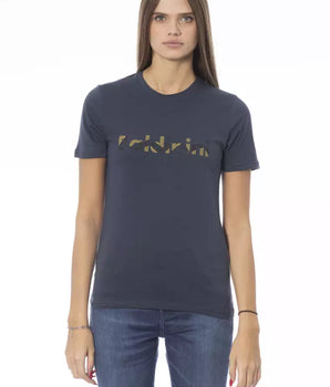Baldinini Trend Blue Cotton Women T-Shirt